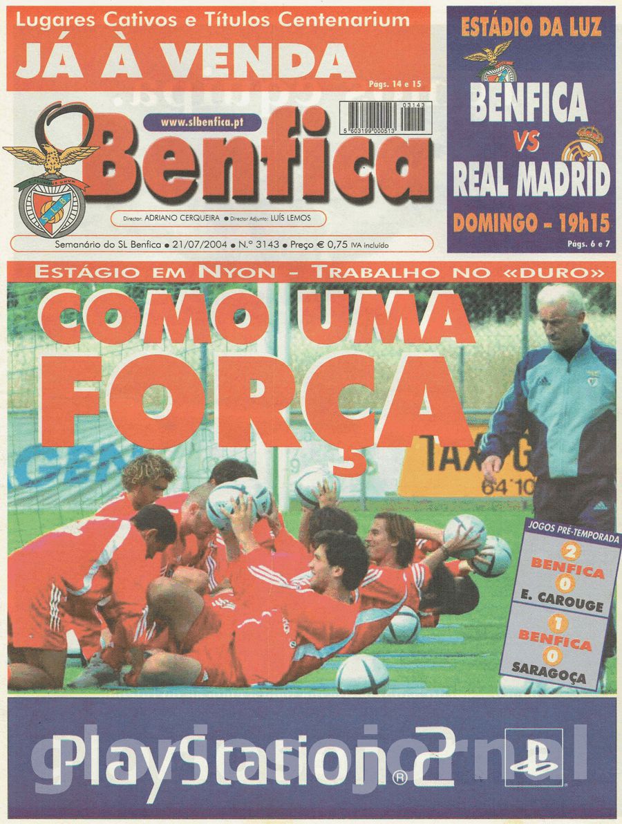 jornal o benfica 3143 2004-07-21